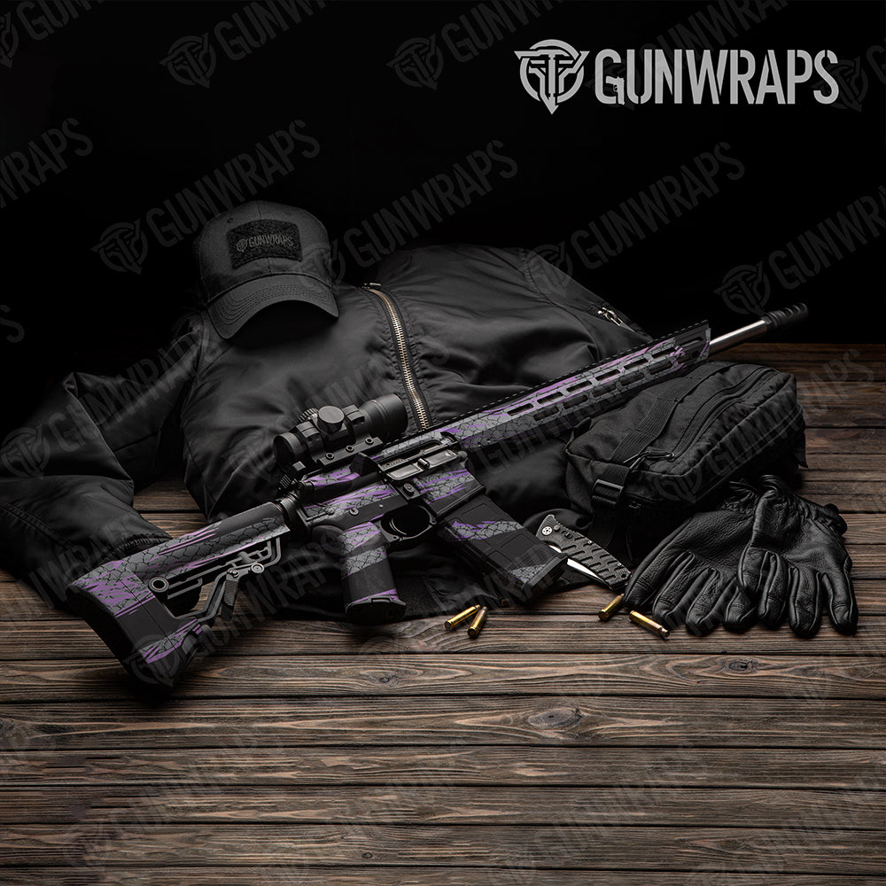Dragonbreath Purple AR-15 Gun Skin Vinyl Wraps