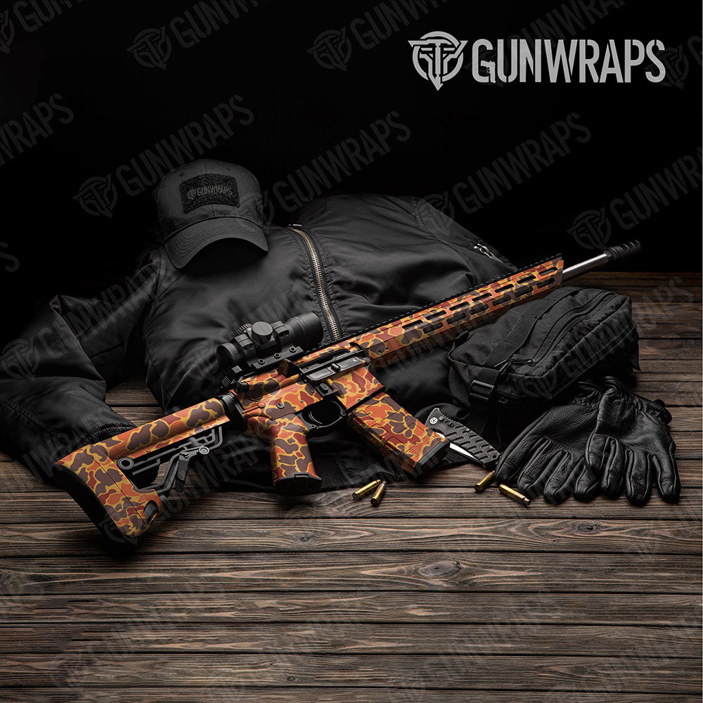 Old School Duck Autumn AR-15 Gun Skin Vinyl Wraps