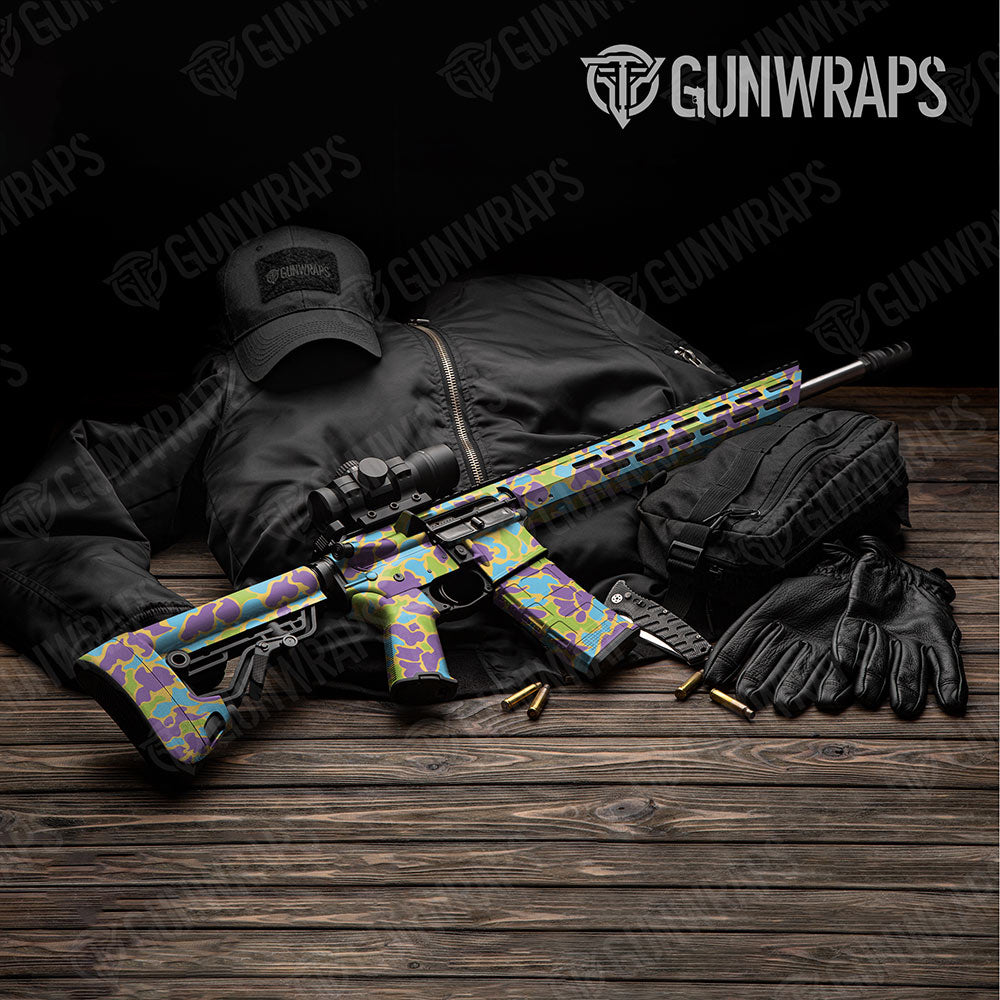 Old School Duck Carnival AR-15 Gun Skin Vinyl Wraps