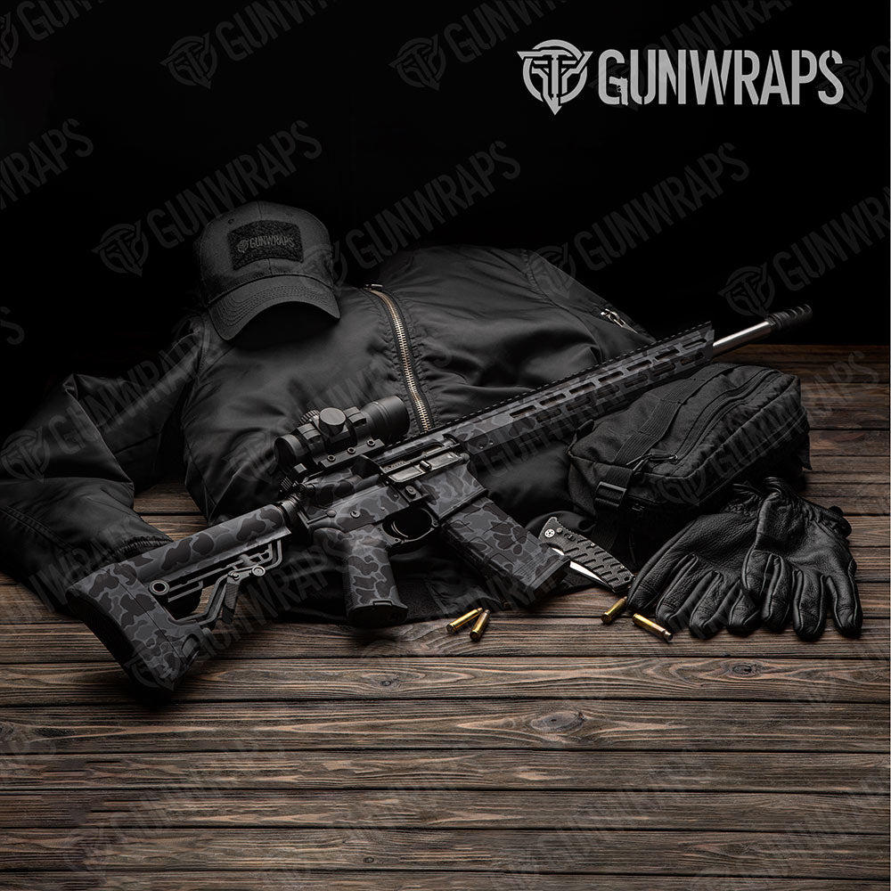 Old School Duck Elite Black AR-15 Gun Skin Vinyl Wraps