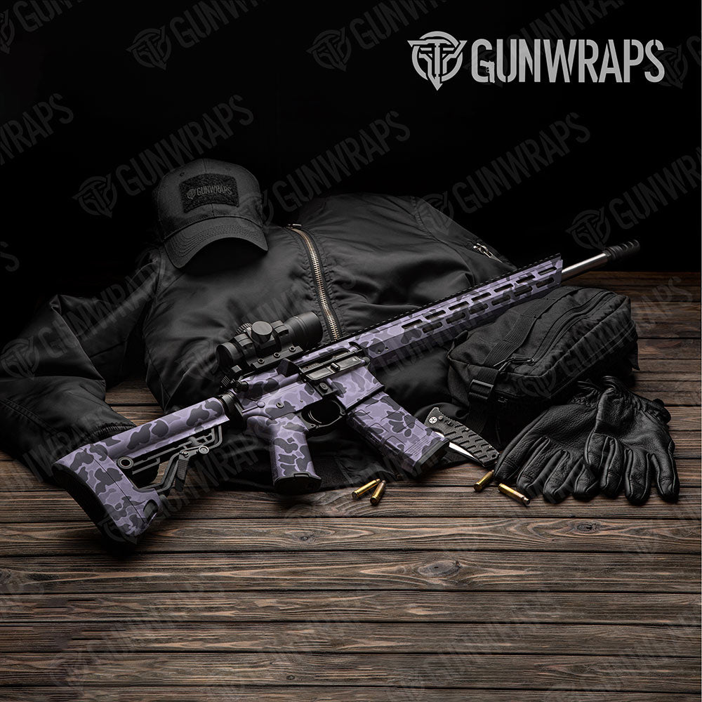 Old School Duck Lilac AR-15 Gun Skin Vinyl Wraps