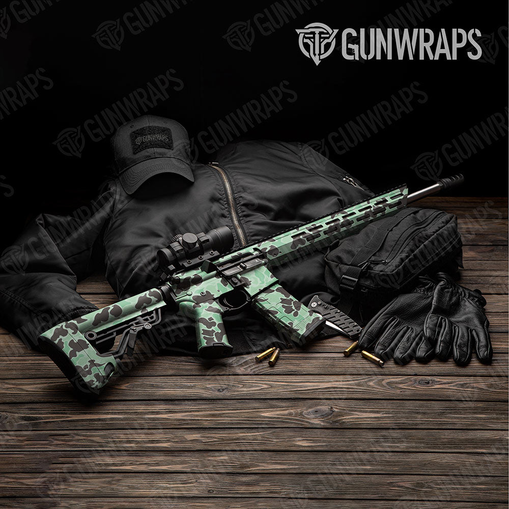 Old School Duck Mint Chocolate Chip AR-15 Gun Skin Vinyl Wraps