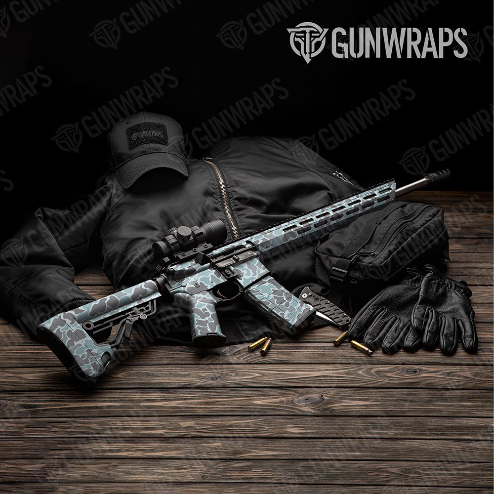 Old School Duck Overcast AR-15 Gun Skin Vinyl Wraps