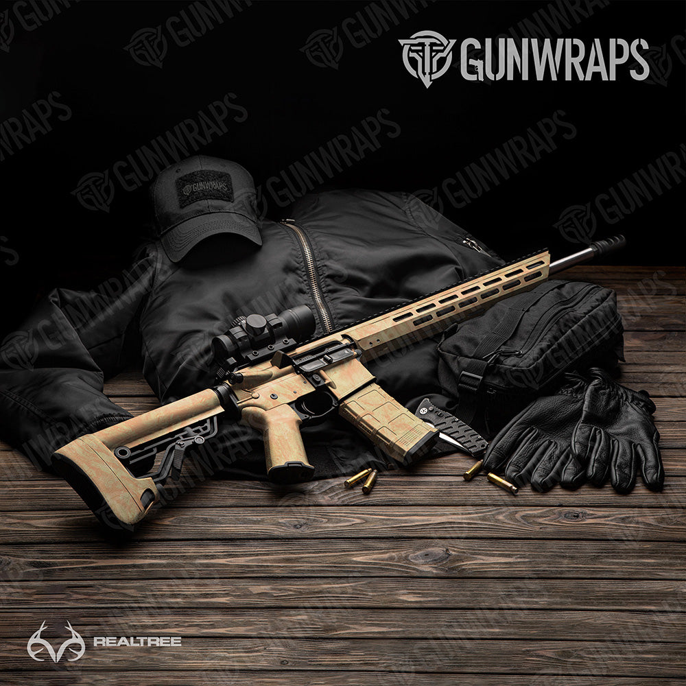 AR-15 Realtree Aspect Orange Sorbet Camo Gun Skin Vinyl Wrap