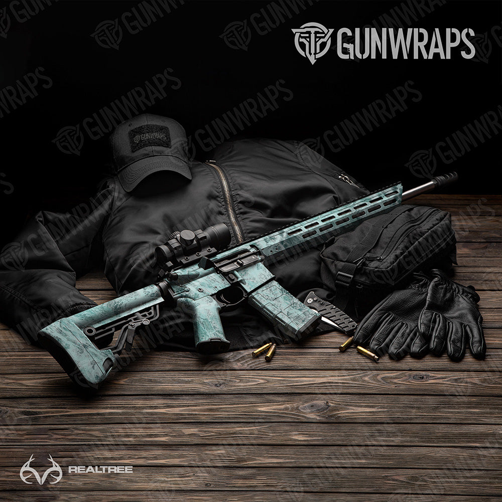 AR-15 Realtree Aspect Shallows Camo Gun Skin Vinyl Wrap