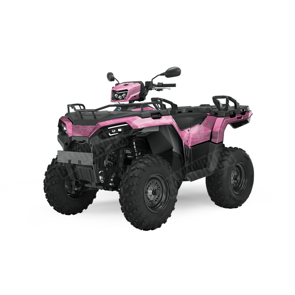 Compound Elite Pink Camo ATV Vinyl Wrap