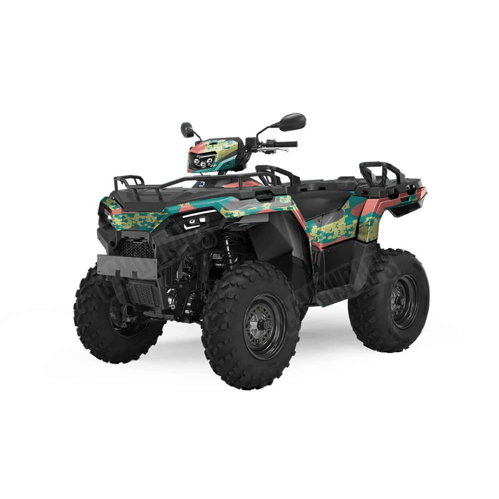 Compound Fiesta Camo ATV Vinyl Wrap