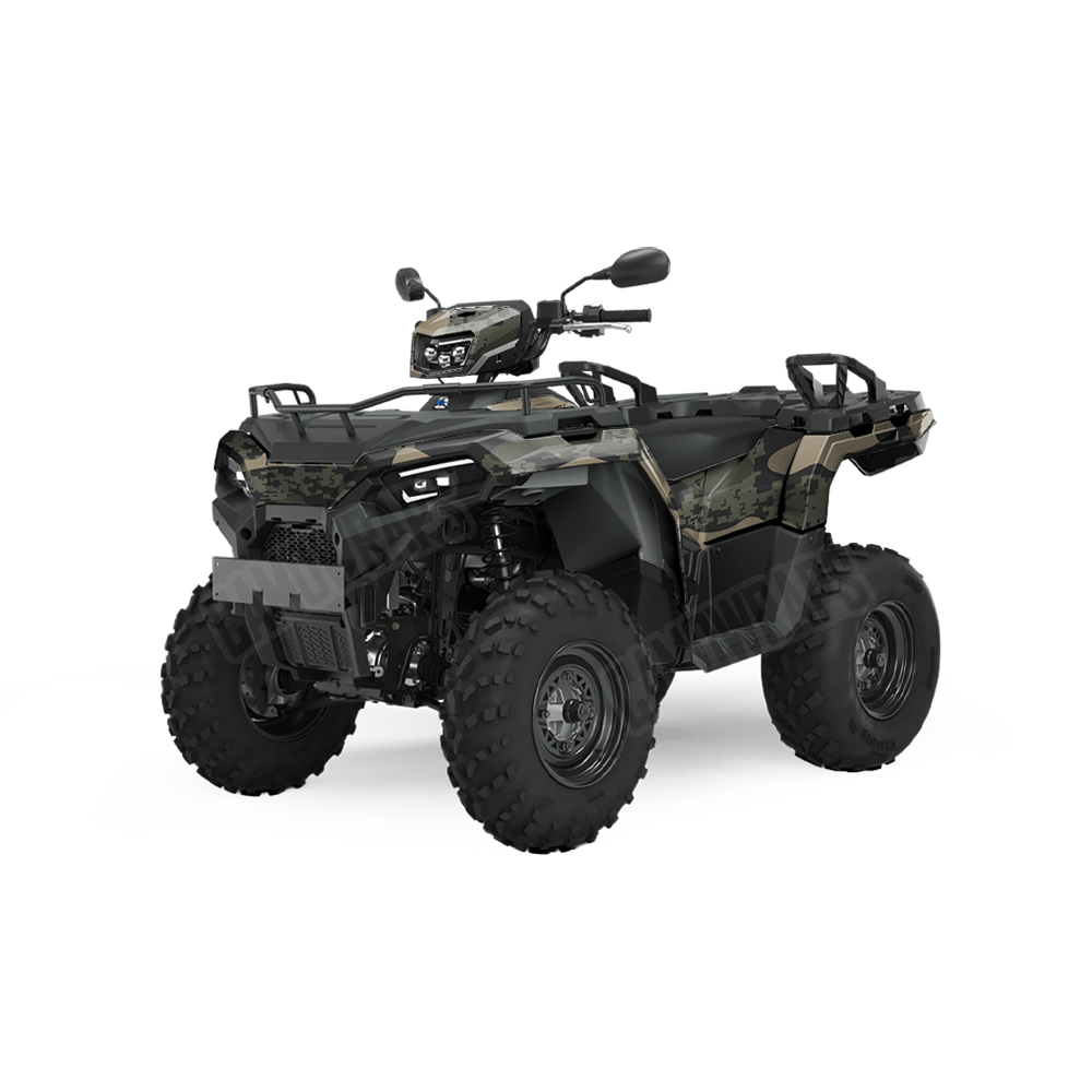 Compound Militant Green Camo ATV Vinyl Wrap