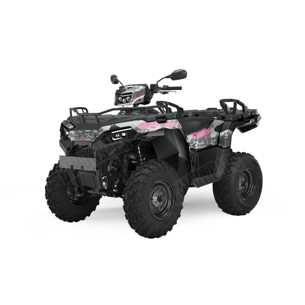 Compound Urban Pink Camo ATV Vinyl Wrap