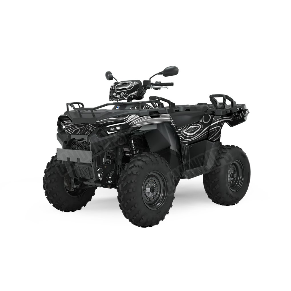 Damascus Black ATV Camo Vinyl Wrap