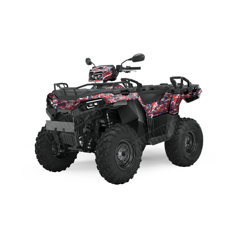 Digital America Camo ATV Vinyl Wrap