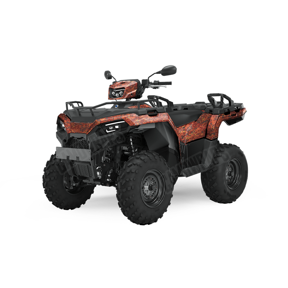 Digital Autumn Camo ATV Vinyl Wrap