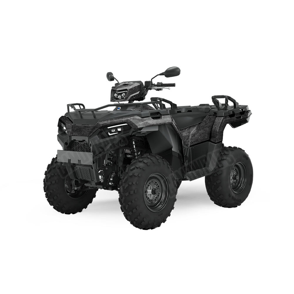 Digital Elite Black Camo ATV Vinyl Wrap