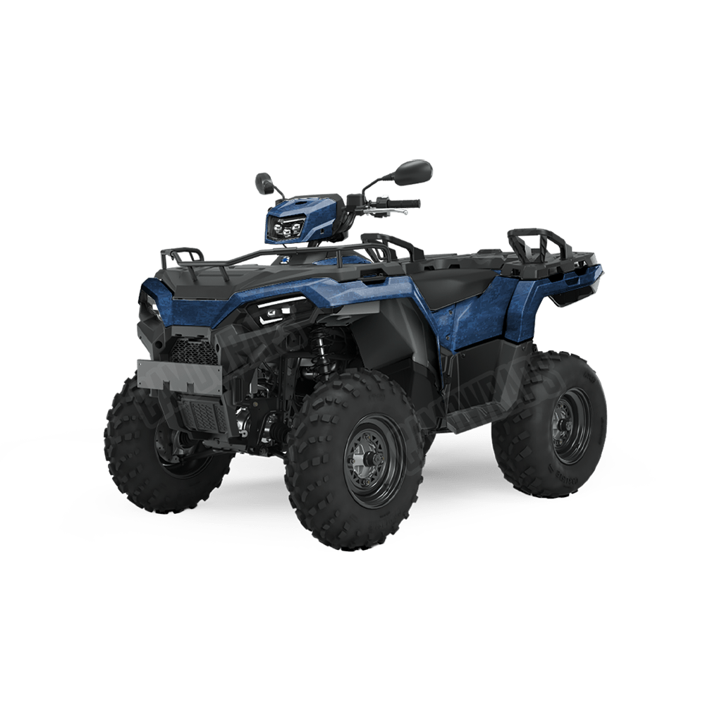 Digital Elite Blue Camo ATV Vinyl Wrap
