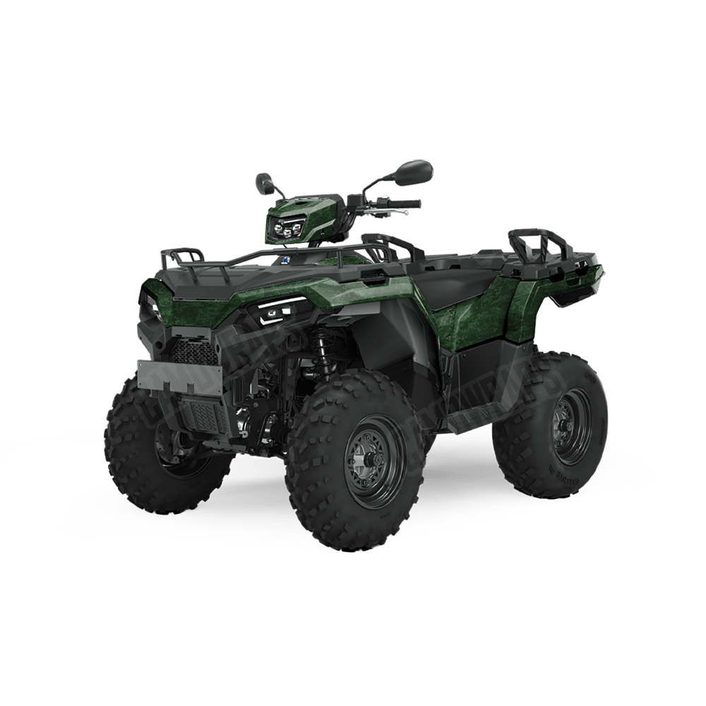 Digital Elite Green Camo ATV Vinyl Wrap