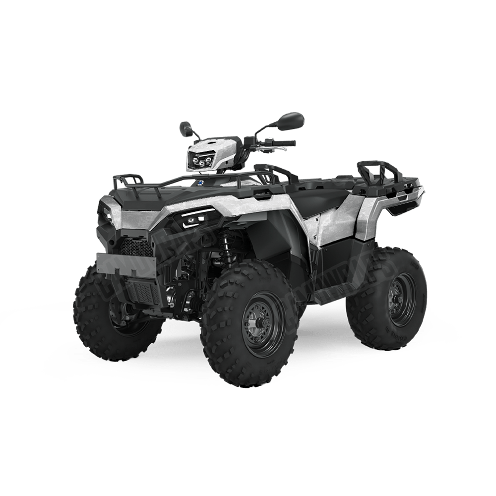 Digital Elite White Camo ATV Vinyl Wrap