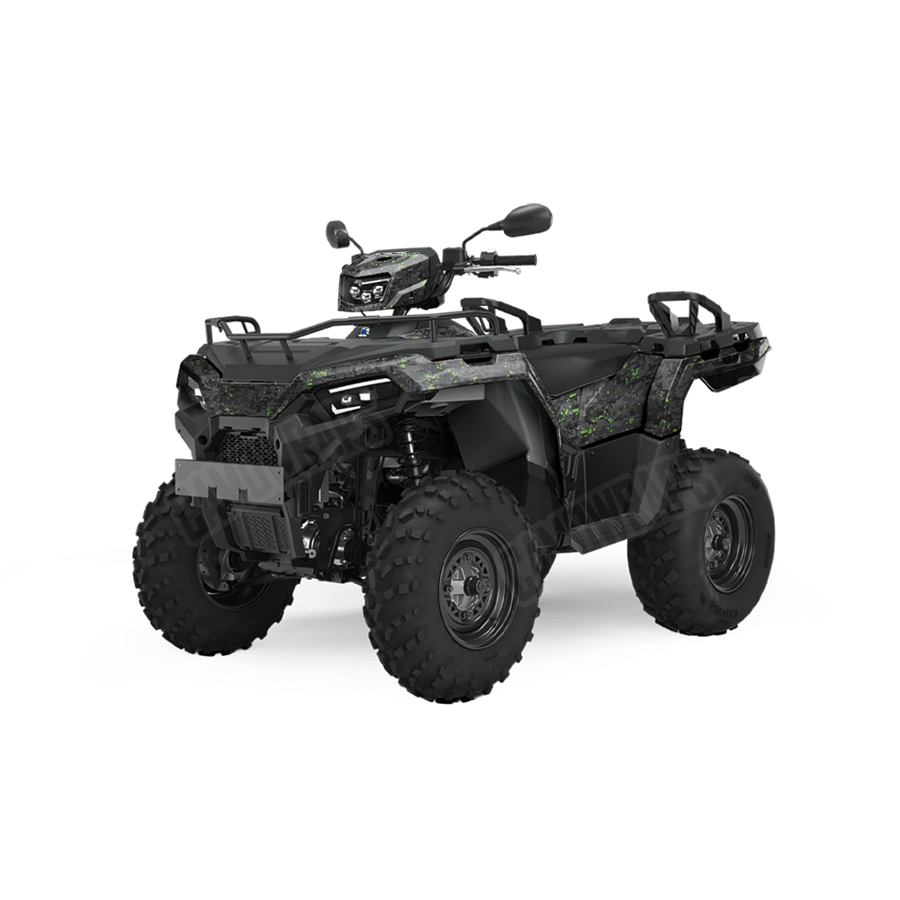Digital Metro Green Camo ATV Vinyl Wrap