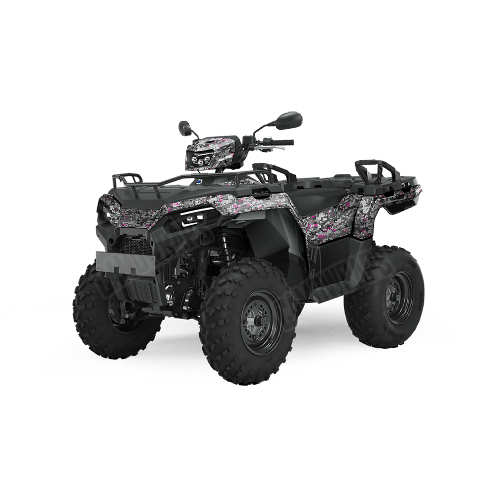 Digital Urban Magenta Camo ATV Vinyl Wrap