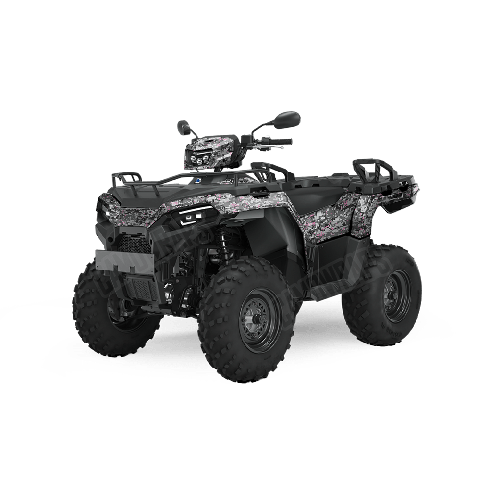 Digital Urban Pink Camo ATV Vinyl Wrap