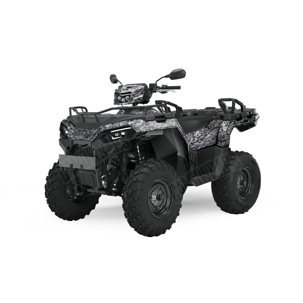 Digital Urban Purple Camo ATV Vinyl Wrap