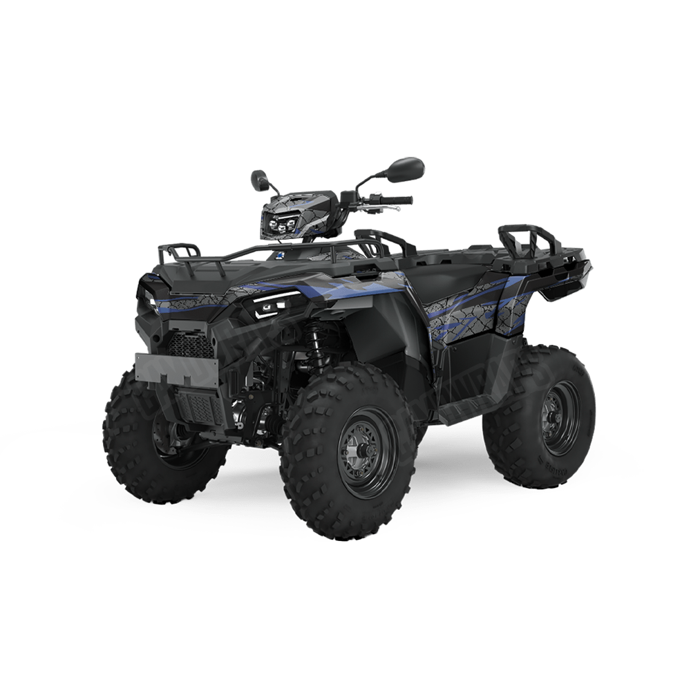 Dragonbreath Blue ATV Wraps