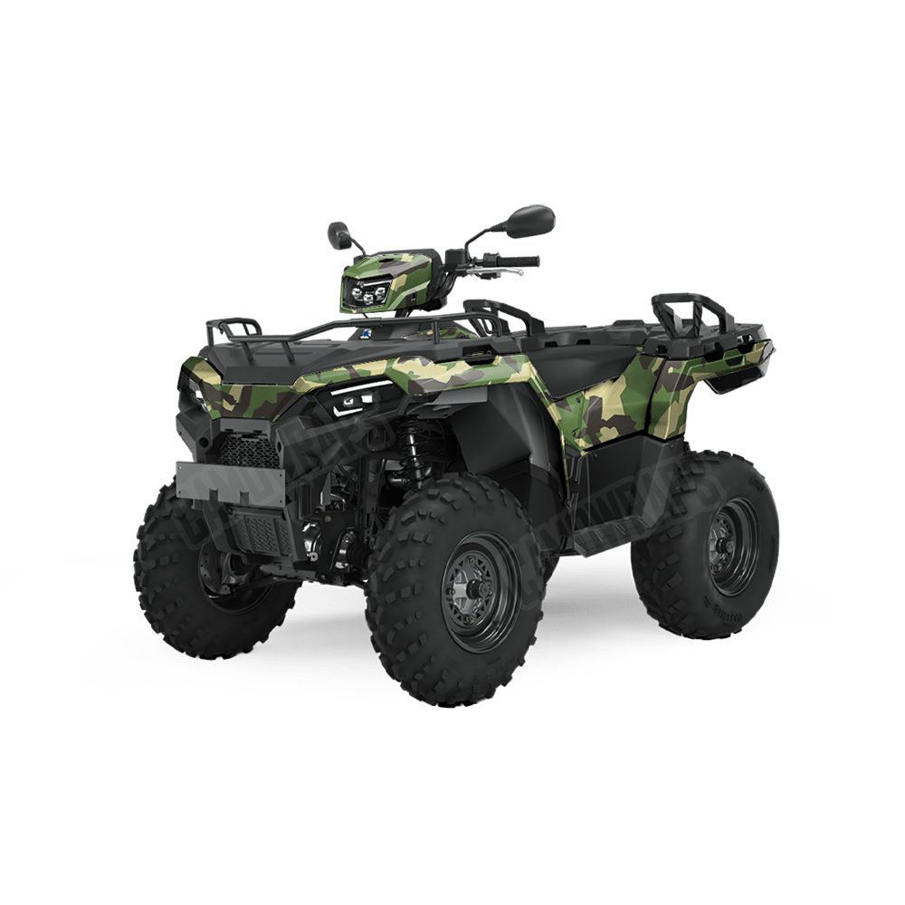 Erratic Jungle Camo ATV Vinyl Wrap