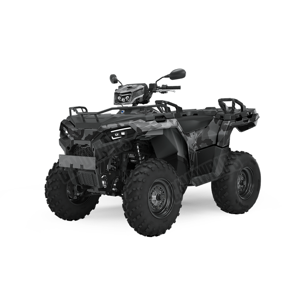 Erratic Midnight Camo ATV Vinyl Wrap