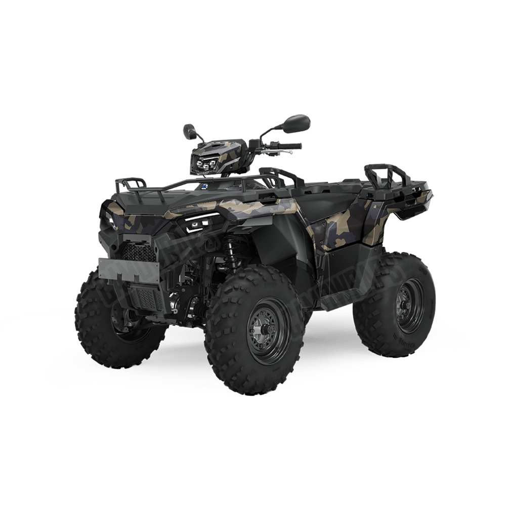 Erratic Militant Blue Camo ATV Vinyl Wrap