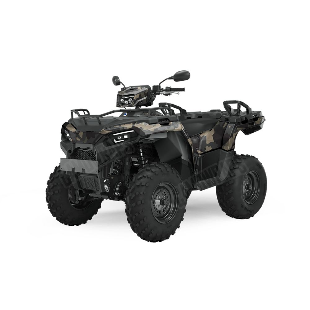 Erratic Militant Charcoal Camo ATV Vinyl Wrap