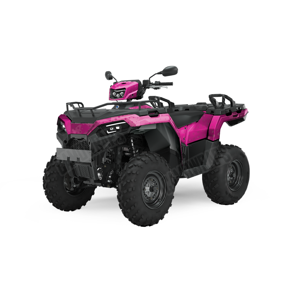 Halftone Splatter Elite Magenta ATV Camo Vinyl Wrap