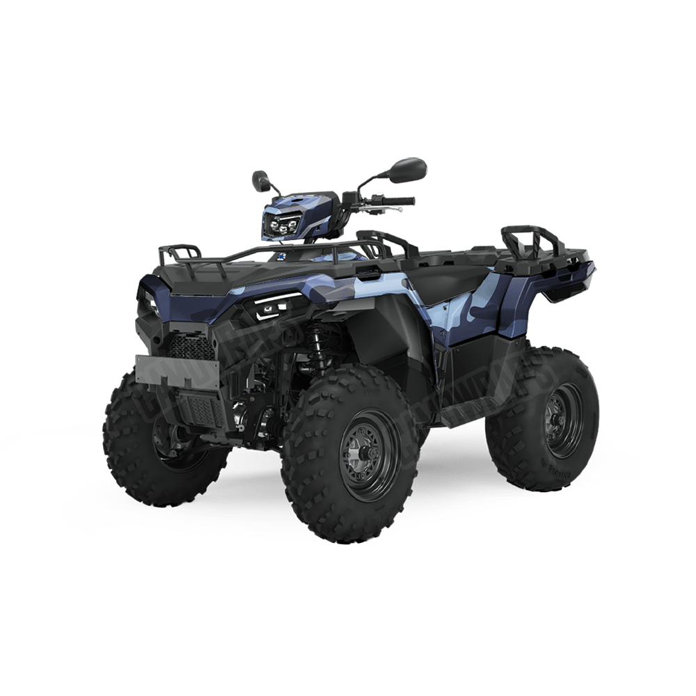 Jumbo Classic Blue Urban Night Camo ATV Vinyl Wrap