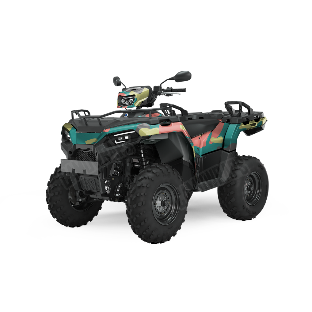 Jumbo Classic Fiesta ATV Camo Vinyl Wrap