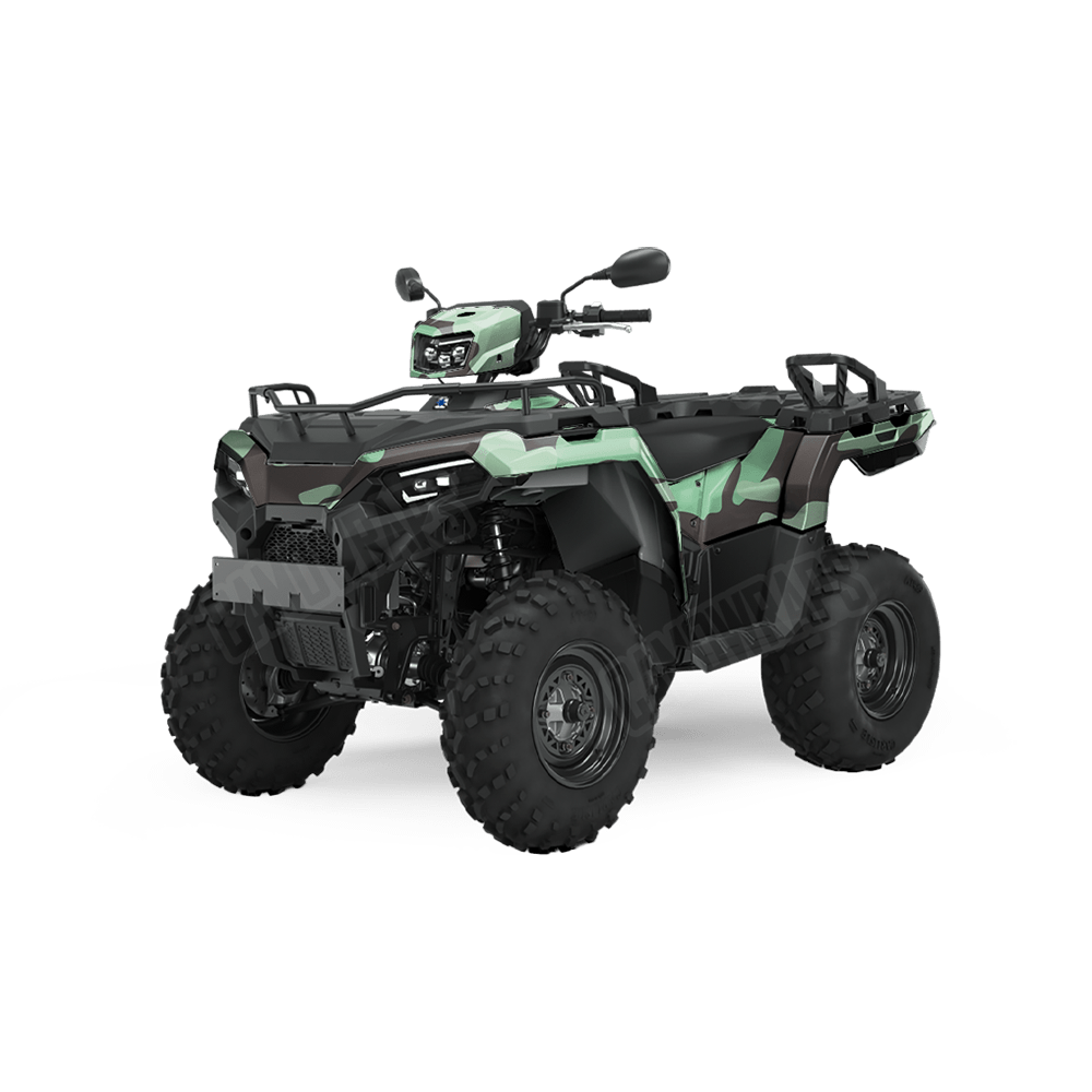 Jumbo Classic Mint Chocolate Chip Camo ATV Vinyl Wrap