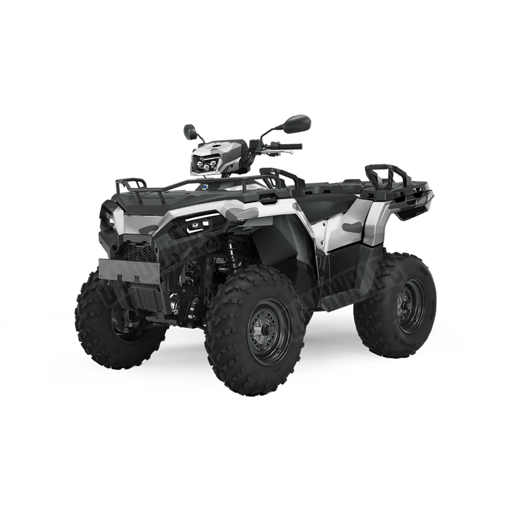 Jumbo Classic Snow Camo ATV Vinyl Wrap