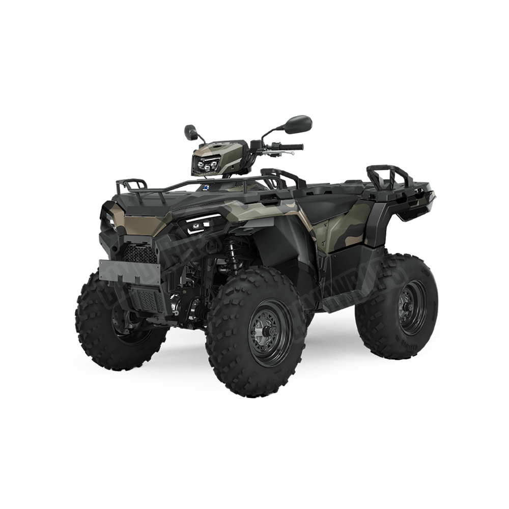 Jumbo Cumulus Militant Charcoal Camo ATV Vinyl Wrap