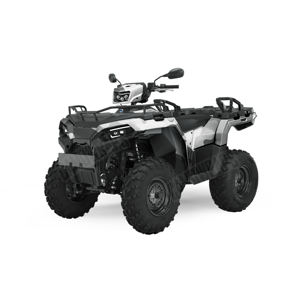 Jumbo Cumulus Snow Camo ATV Vinyl Wrap