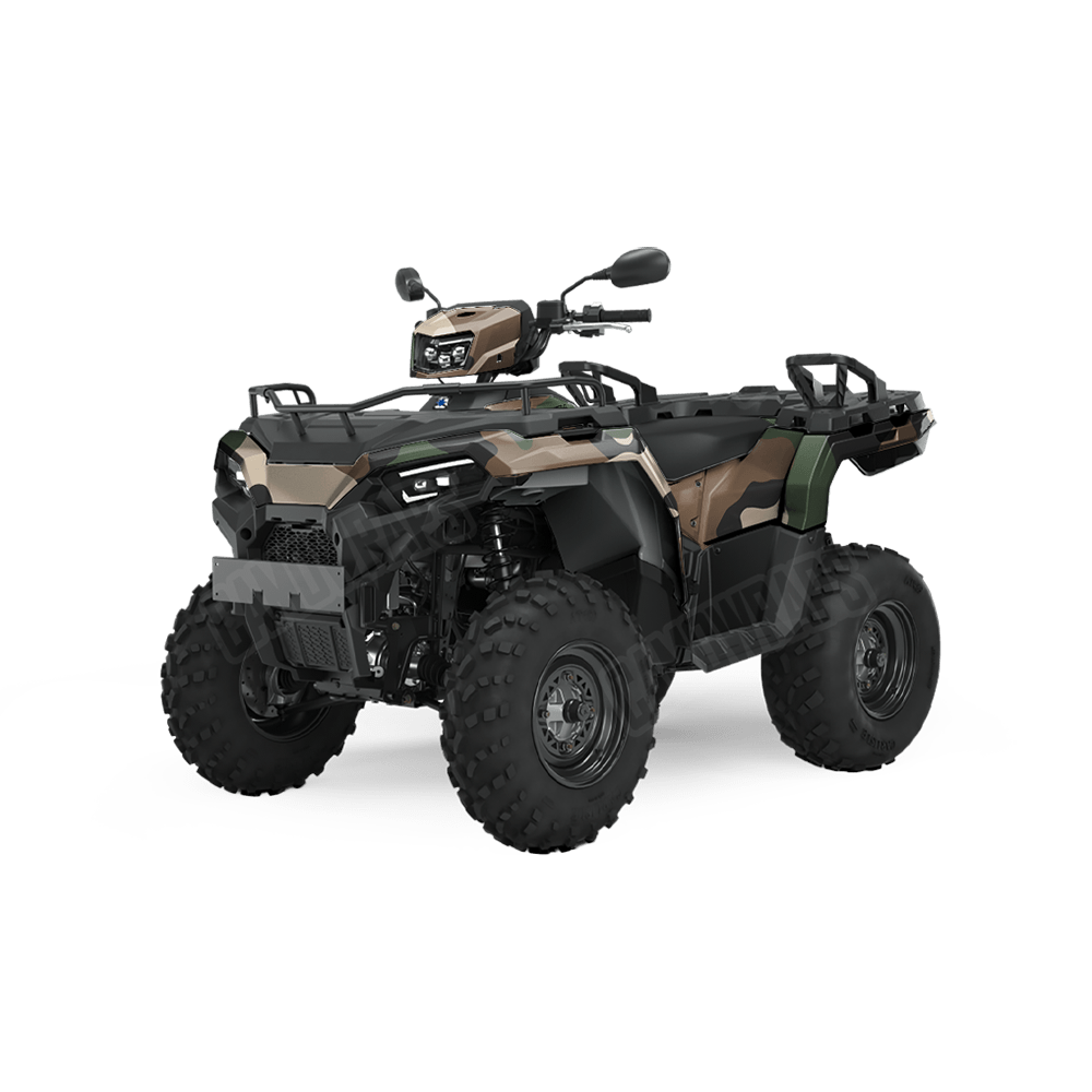 Jumbo Cumulus Woodland Camo ATV Vinyl Wrap