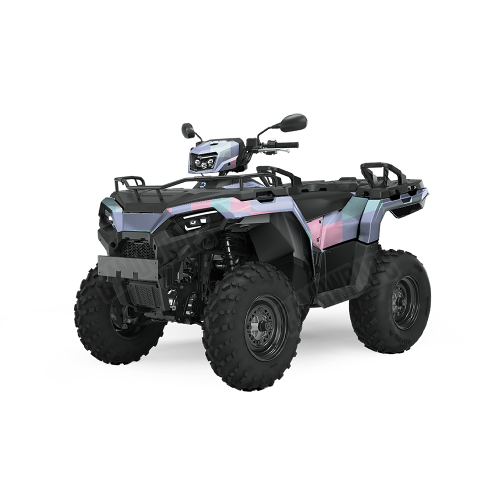 Pixel Cotton Candy ATV Wraps