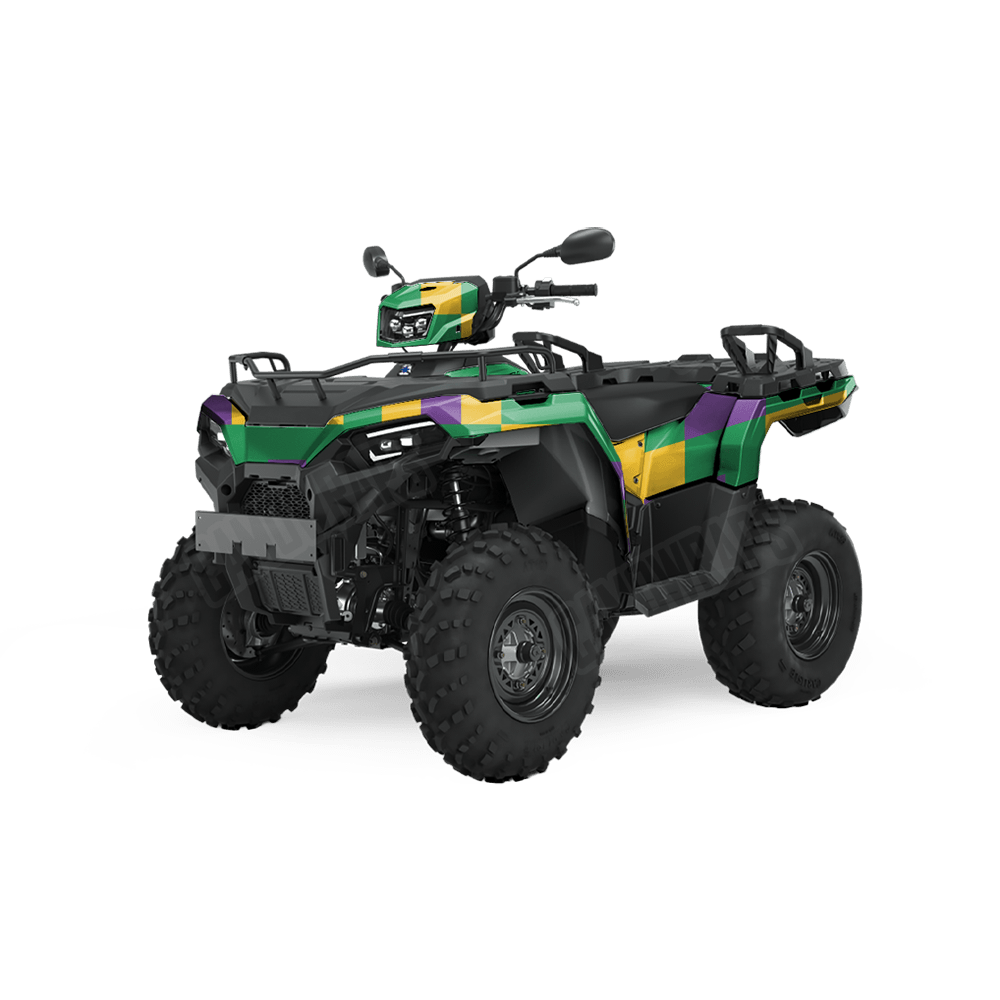Pixel Mardi Gras ATV Wraps