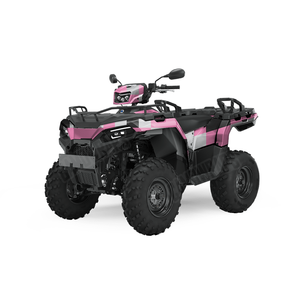 Pixel Pink Tiger ATV Wraps