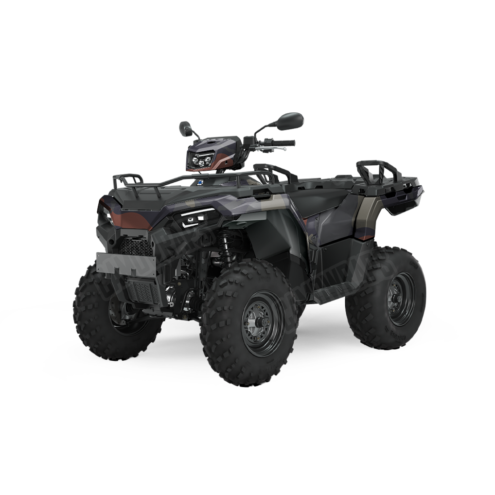Jumbo Ragged Blue Copper ATV Camo Vinyl Wrap