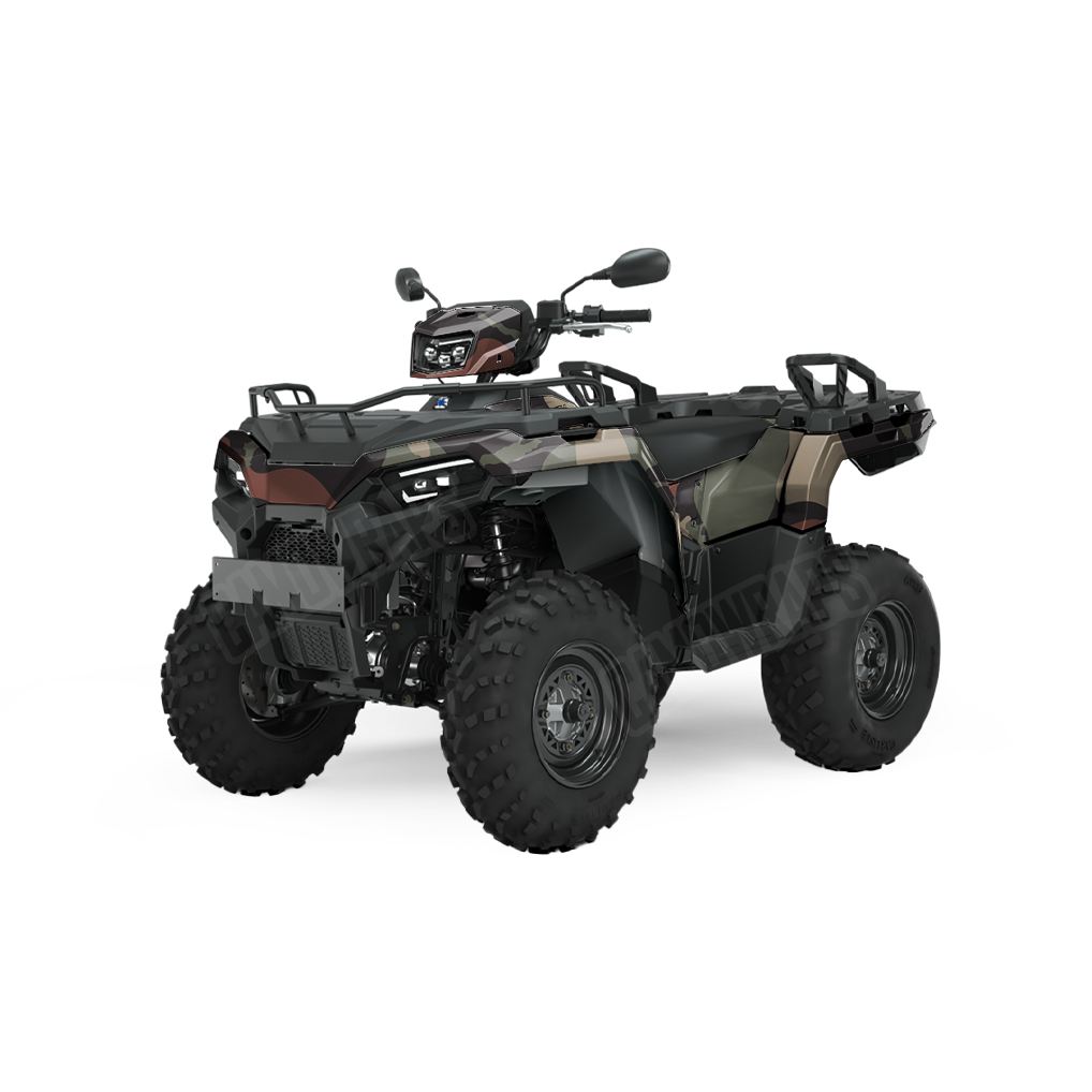 Jumbo Ragged Militant Copper ATV Camo Vinyl Wrap