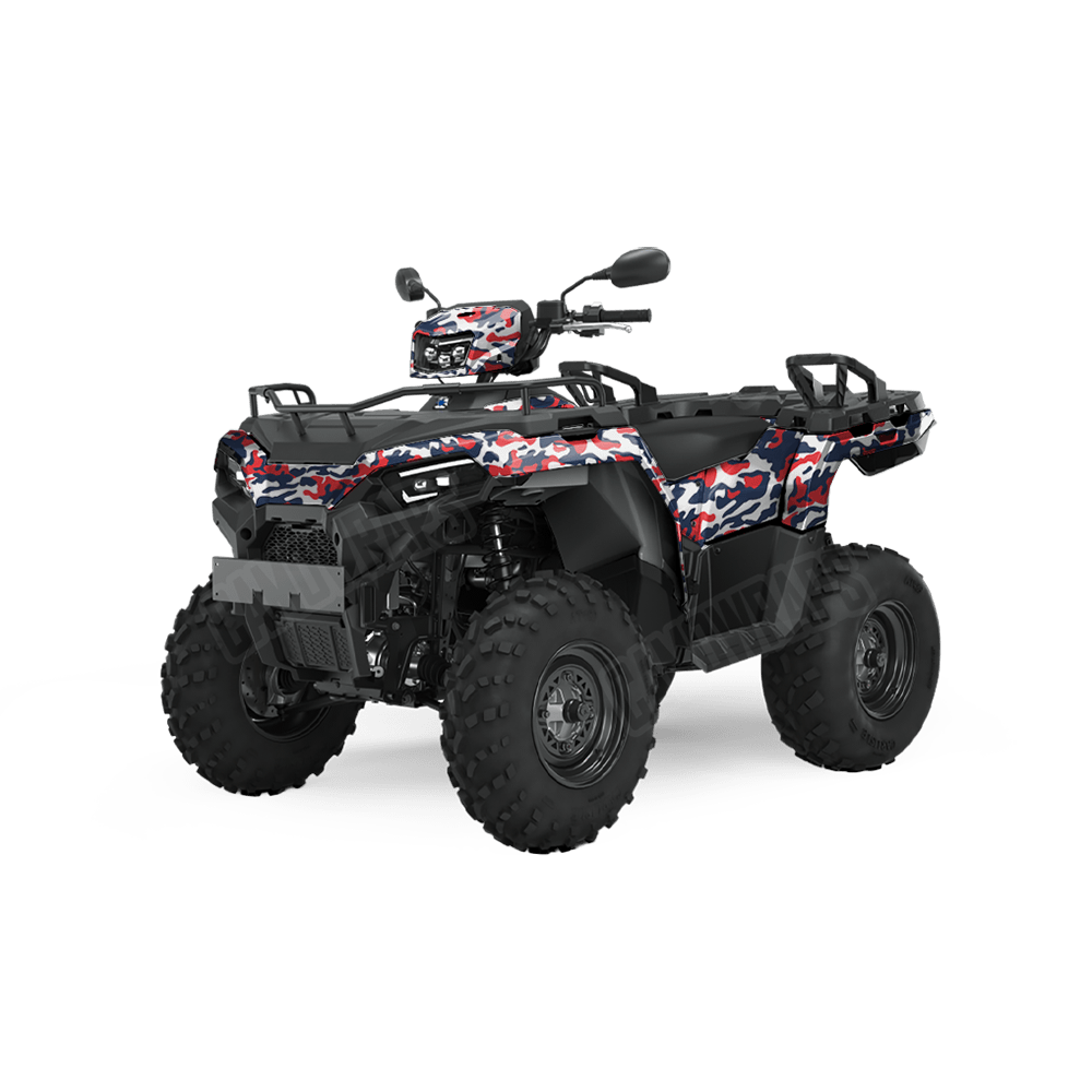 Large Classic America Camo ATV Vinyl Wrap
