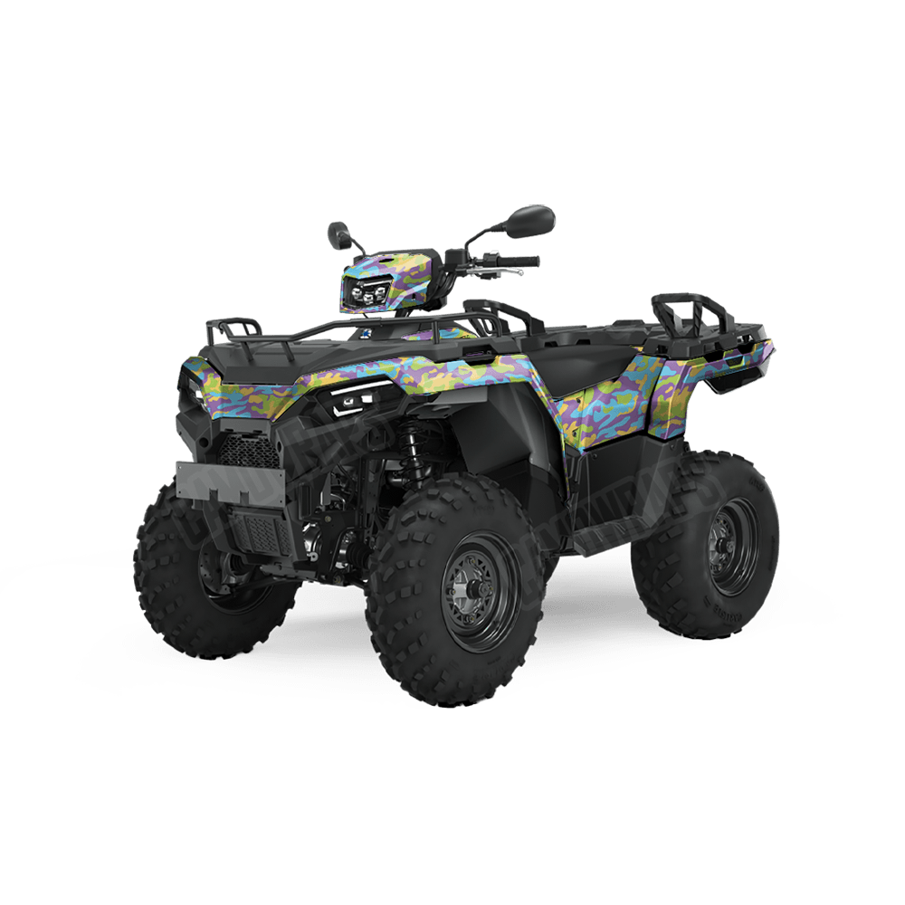 Large Classic Carnival Camo ATV Vinyl Wrap