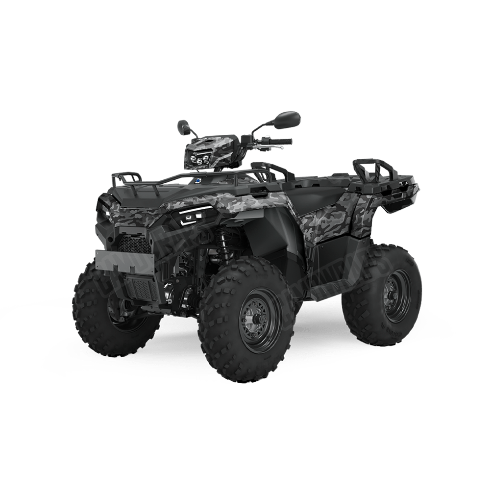 Large Classic Midnight Camo ATV Vinyl Wrap