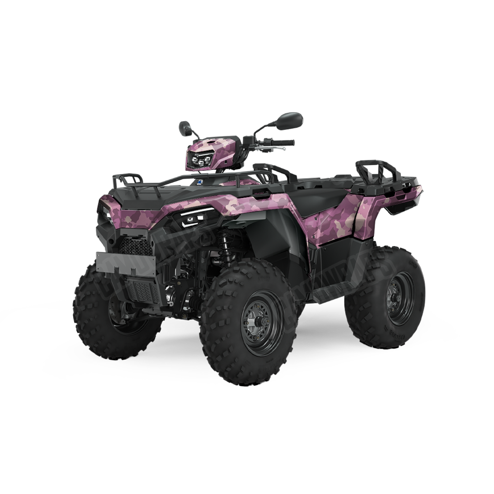 Large Cumulus Floral ATV Camo Vinyl Wrap