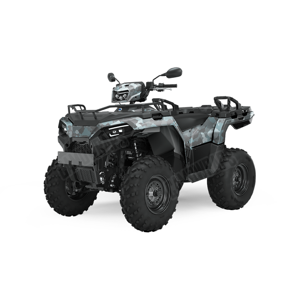 Large Cumulus Overcast Camo ATV Vinyl Wrap