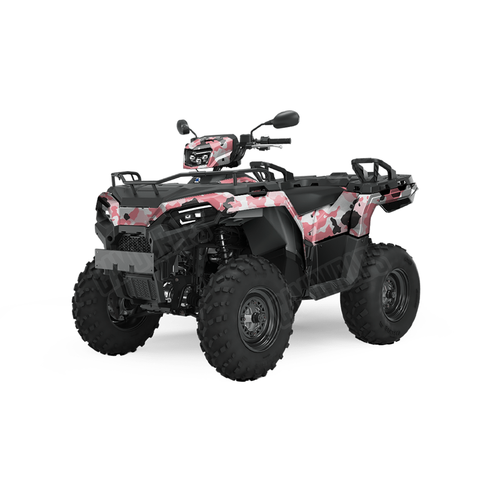 Large Cumulus Pink Camo ATV Vinyl Wrap