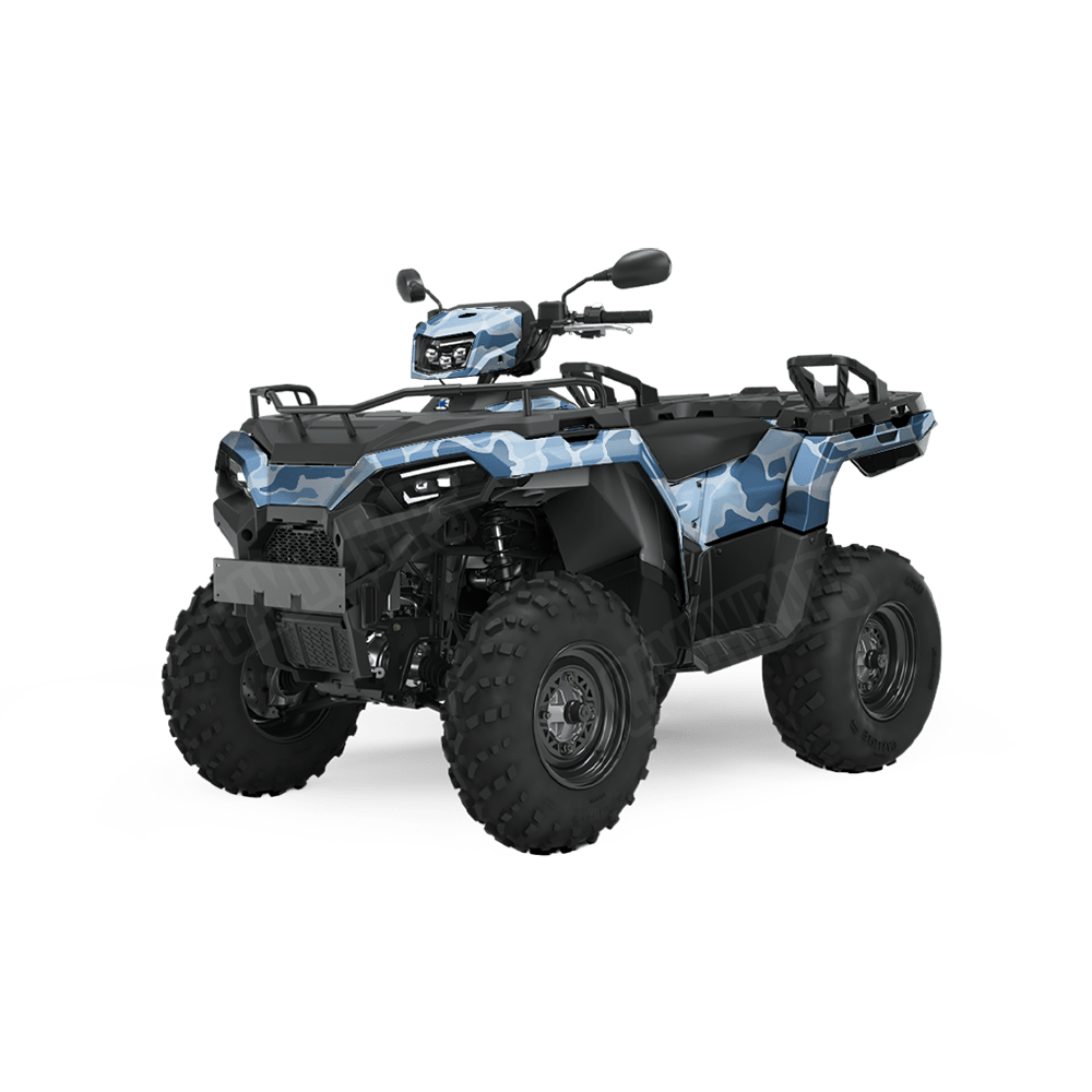 Old School Duck Cool Blue ATV Wraps