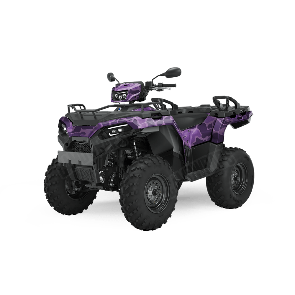 Old School Duck Elite Purple ATV Wraps